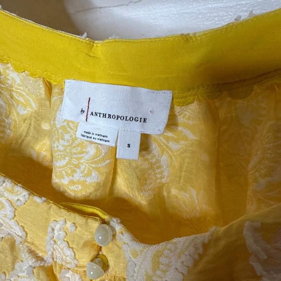Anthropologie Yvonne Textured Buttondown sz S - Picture 7 of 9